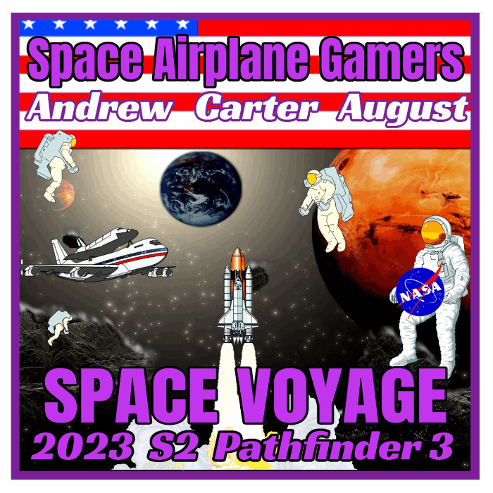 2023 Crew Mission Patch - Space Airplane Gamers