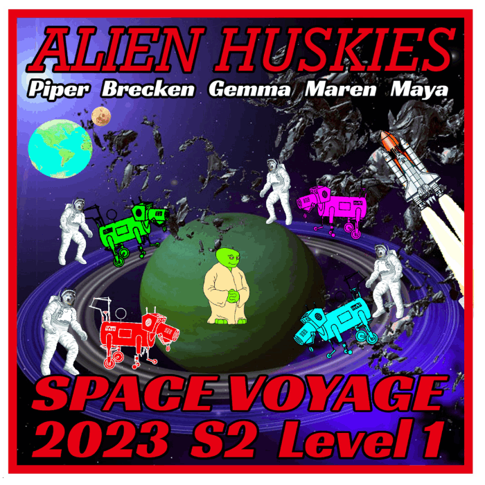 2023 Crew Mission Patch - Alien Huskies