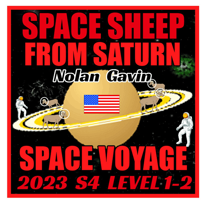 2023 Crew Mission Patch - Space Sheep From Saturn