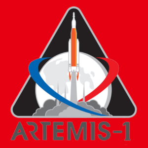 NASA 2022 Artemis 1 Patch - Black Twill Patch