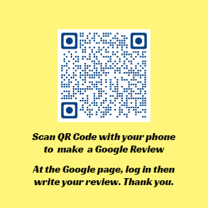 QR code to write a Google Review for Space Voyage