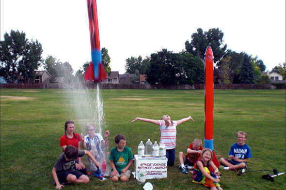 Rocket launch at Space Voyage