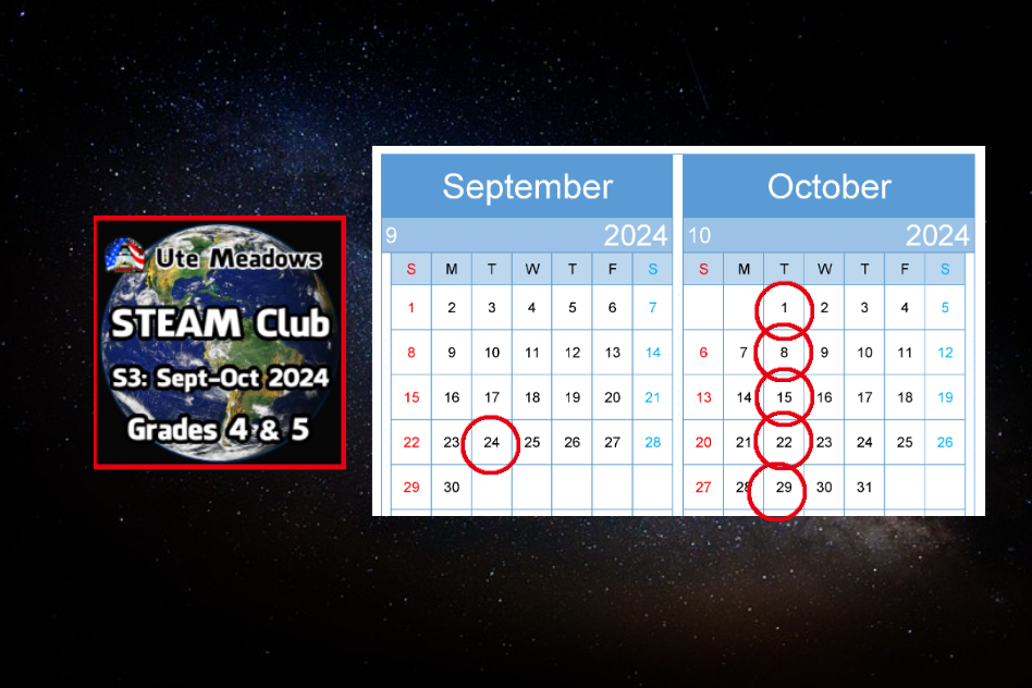STEAM CLUB S3 Calendar