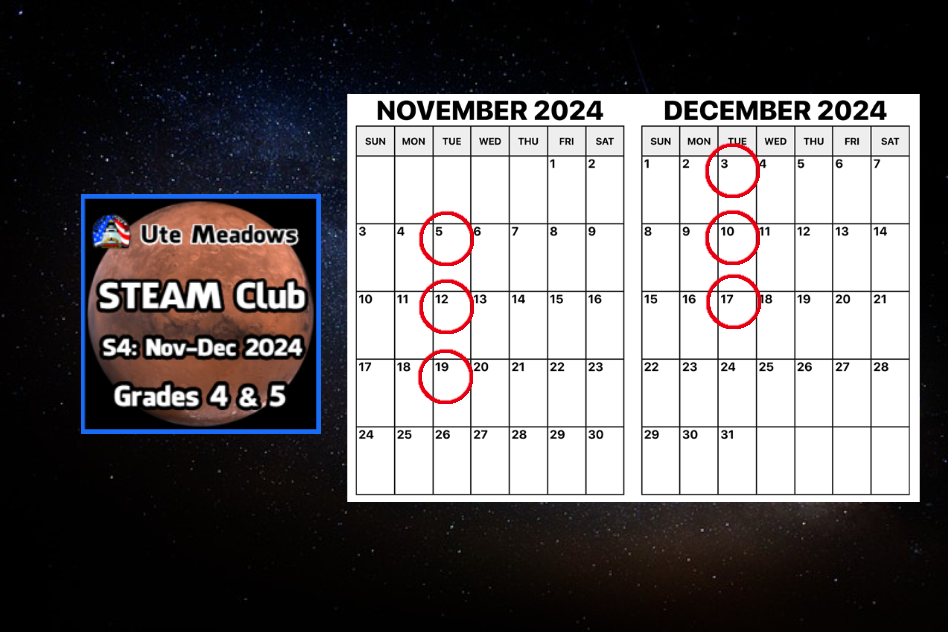 STEAM CLUB S4 Calendar